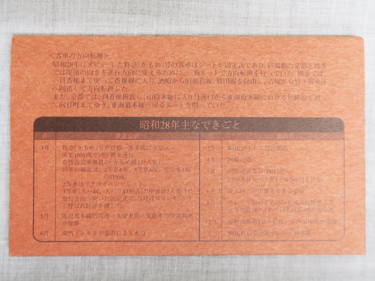 634 昭和28年 時(shí)間表 復(fù)刻版 28年6月15日改訂號 中國九州篇 附航路自動(dòng)車 東京四國連絡(luò) 時(shí)刻表 平成15年8月8日 九州鉄道記念館オープン記念