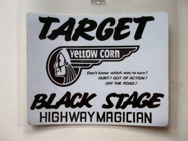 在庫品限定半額セール YELLOWCORN イエローコーン Targetホワイト オリジナルステッカー 2枚セット \500即決 → \250即決