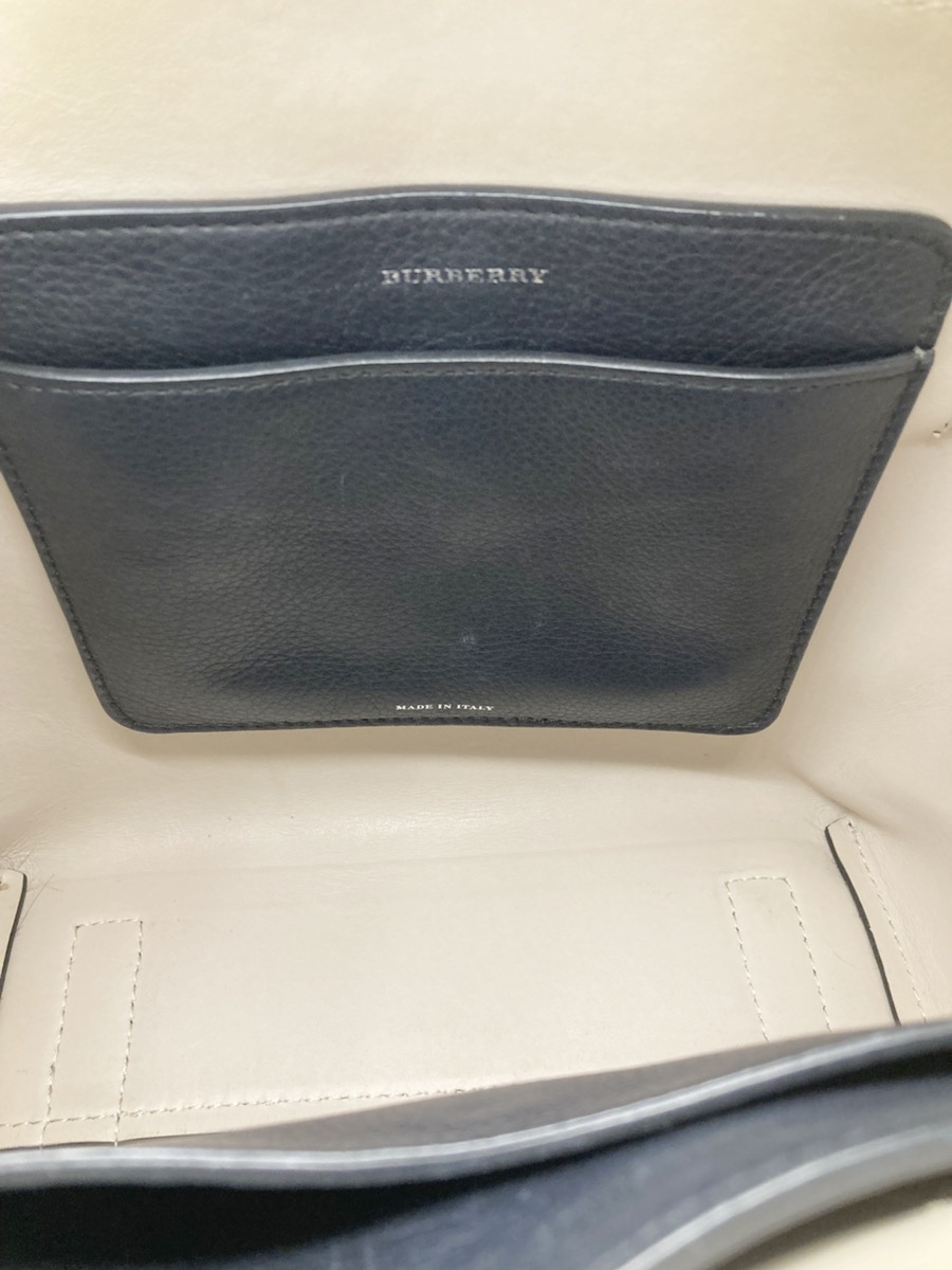 ◆◆【Burberry】バーバリー ベルトバッグ 2WAYバッグ ハンドバッグ ショルダーバッグ レザー ブラック/ブラウン oi ◆◆