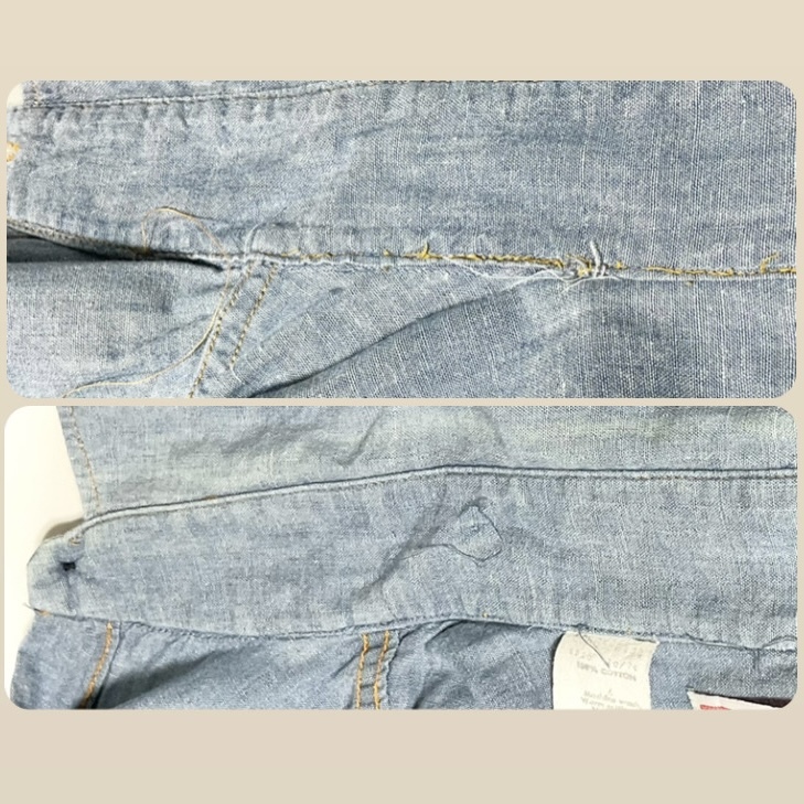 襟付け根ほつれ等あり