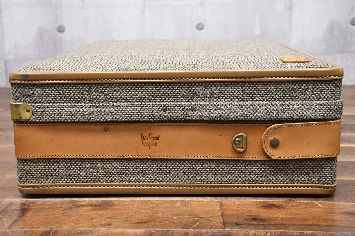EEK23 ハートマン Hartmann TWEED BELTING ラゲッジ ツイード×ベルティングレザー ヴィンテージ トラベルバッグ トランク 旅行カバン 鞄_画像3