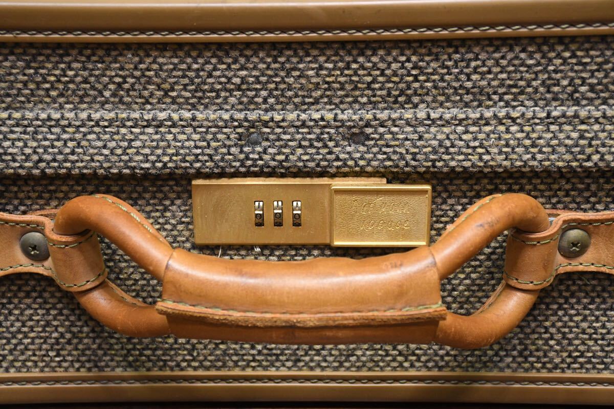EEK23 ハートマン Hartmann TWEED BELTING ラゲッジ ツイード×ベルティングレザー ヴィンテージ トラベルバッグ トランク 旅行カバン 鞄_画像4
