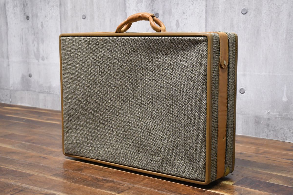 EEK23 ハートマン Hartmann TWEED BELTING ラゲッジ ツイード×ベルティングレザー ヴィンテージ トラベルバッグ トランク 旅行カバン 鞄_画像6