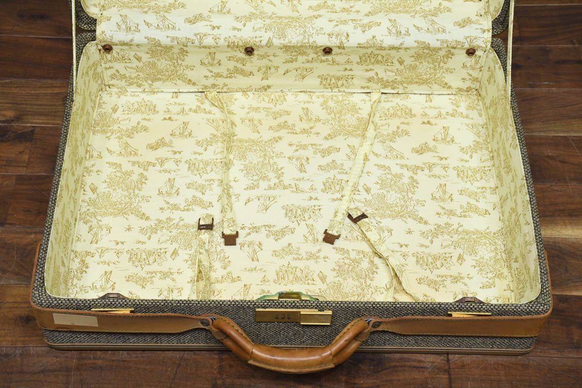 EEK23 ハートマン Hartmann TWEED BELTING ラゲッジ ツイード×ベルティングレザー ヴィンテージ トラベルバッグ トランク 旅行カバン 鞄_画像9