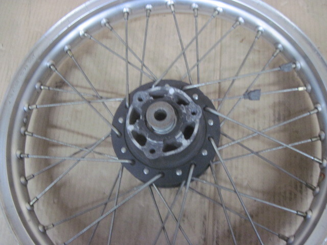 ヤマハTZ125 [3V3/5F6]鉄フレームレーサー用 フロントJ18x1,60&リヤJ18x1,85 前后スポークホイール　ミニカフェレーサーカスタム等に