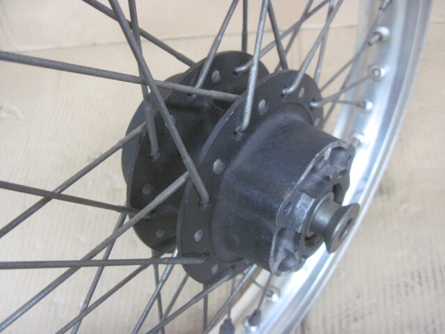 ヤマハTZ125 [3V3/5F6]鉄フレームレーサー用 フロントJ18x1,60&リヤJ18x1,85 前后スポークホイール　ミニカフェレーサーカスタム等に