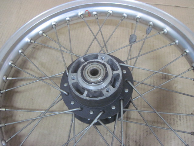 ヤマハTZ125 [3V3/5F6]鉄フレームレーサー用 フロントJ18x1,60&リヤJ18x1,85 前后スポークホイール　ミニカフェレーサーカスタム等に