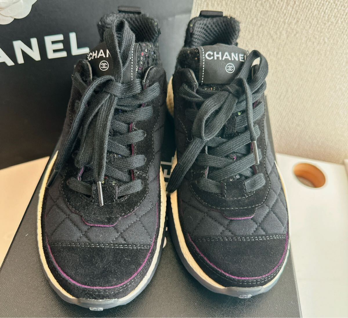 【新品　未使用】CHANEL シャネル　スニーカー　ココマーク　ローカット　36