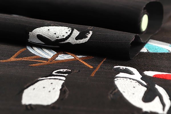 【和游館】ONK1016　仕立付！西陣『大光』謹制刺繍入り九寸名古屋帯　スリーシーズン