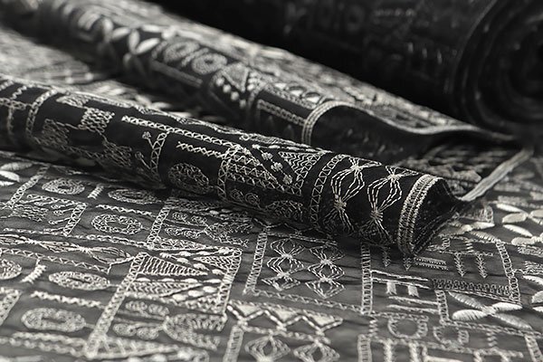 【和游館】KTK569　先染刺繍オーガンジースリーシーズンコート