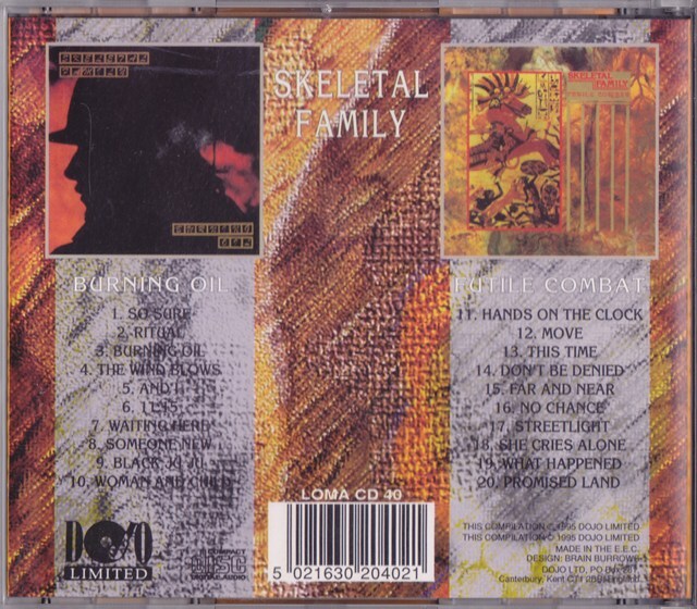 SKELETAL FAMILY / Burning Oil / Futile Combat /EU盤/中古CD!!78126/C_画像3