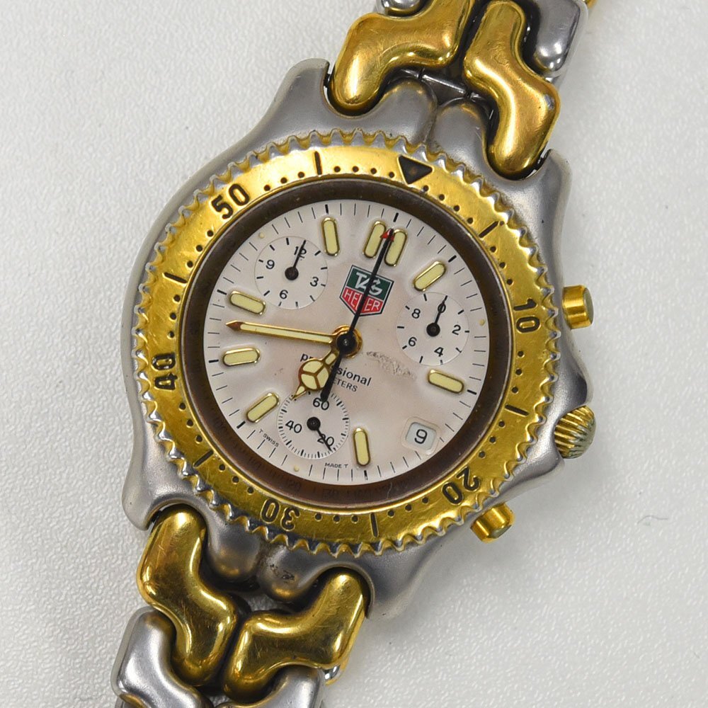 1円 可動品 腕時計 タグホイヤー TAG HEUER セル S35.006 クォーツ メンズ 同梱不可