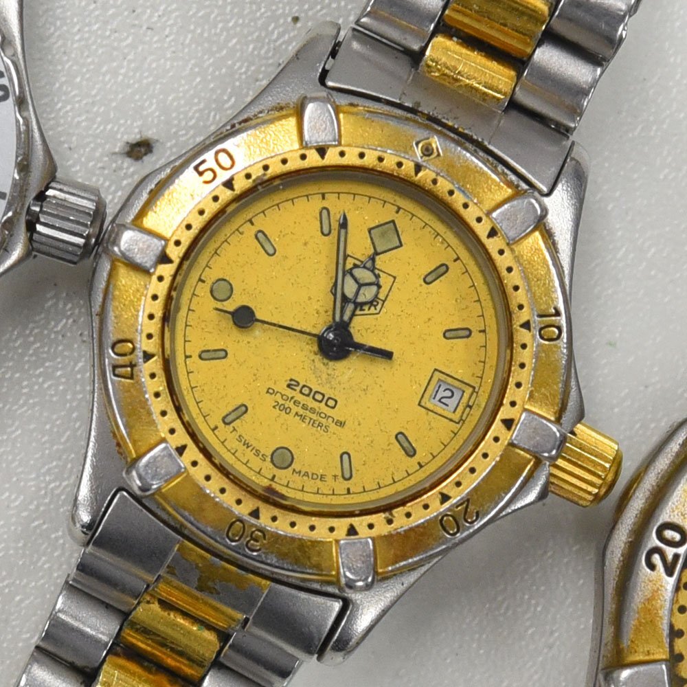 1円 可動(dòng)品 腕時(shí)計(jì) 4本 タグホイヤー クォーツ ボーイズ レディース まとめて 同梱不可