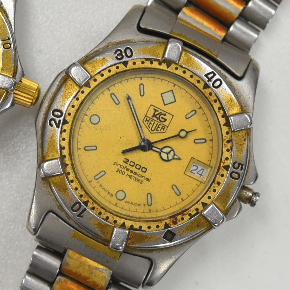 1円 可動(dòng)品 腕時(shí)計(jì) 4本 タグホイヤー クォーツ ボーイズ レディース まとめて 同梱不可