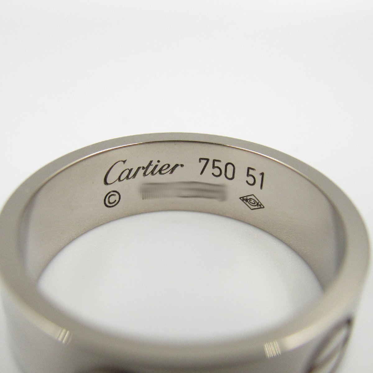 カルティエ ラブリング ブランドオフ CARTIER K18WG（ホワイトゴールド） リング?指輪 750WG 中古 メンズ レディース