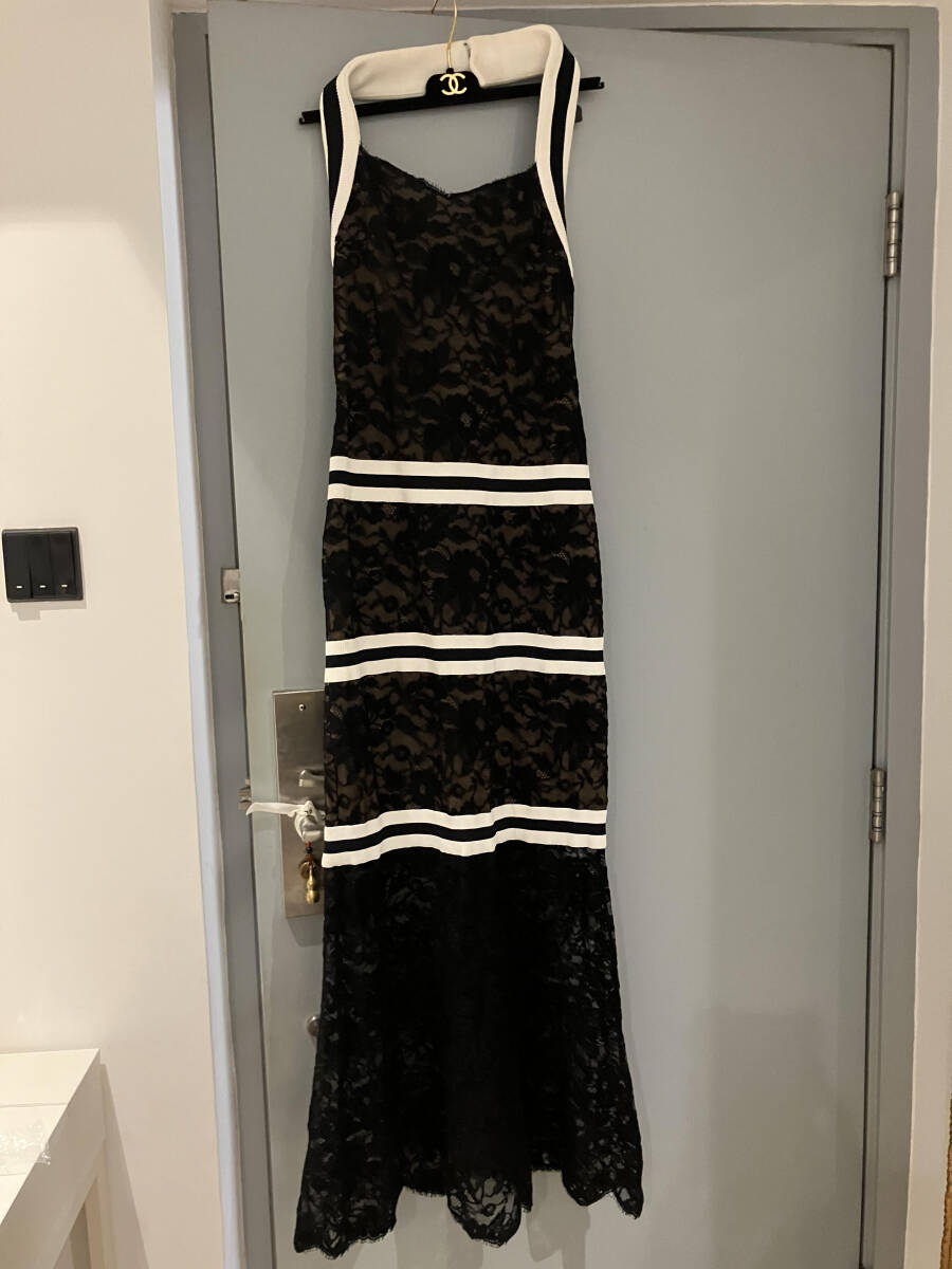 本物　可愛い　訳あり　CHANEL シャネル ドレス　レース ドレス　ワンピース　サイズ：３６　素?cái)场↑\　結(jié)婚式