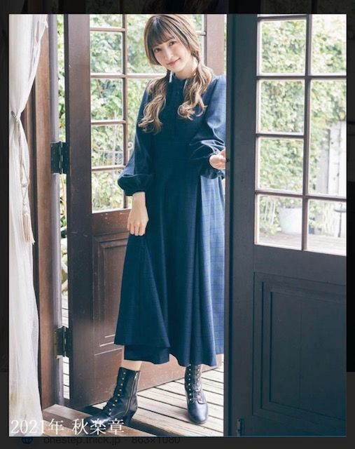 Maison de FLEUR Petite Robe canone ニナのお茶会ワンピース S Maison de FLEUR Petite Robe canone ニナのお茶会ワンピース S