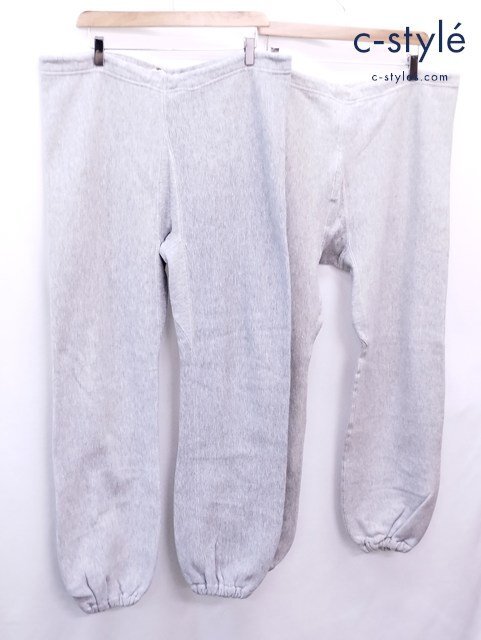 W339b [セット] Champion チャンピオン スウェットパンツ XL グレー 70s リバースウィーブ | ボトムス Q