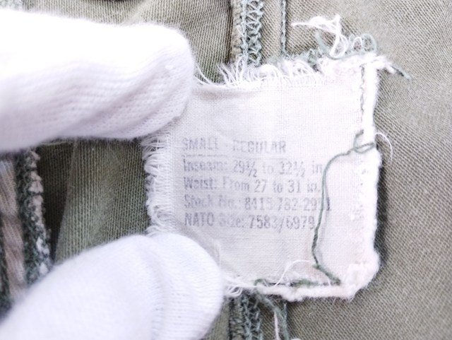 W340b [人気] ブランド不明 カーゴパンツ S カーキ M-65 ARMY SHADE 107 U.S ARMY | ボトムス Q