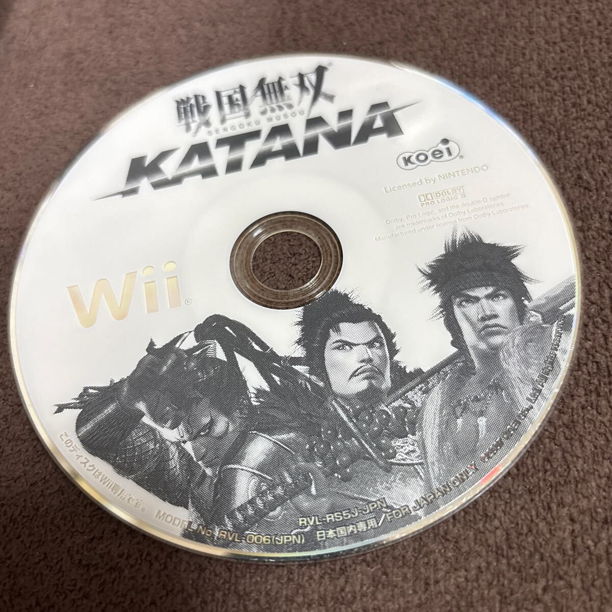 Wii Samurai Warriors KATANA диск только 