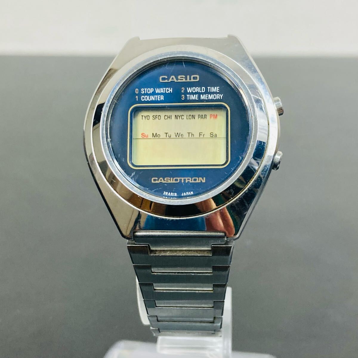 CASIO カシオ CASIOTRON カシオトロン R-17 クオーツ デジタル メンズ 腕時(shí)計(jì)
