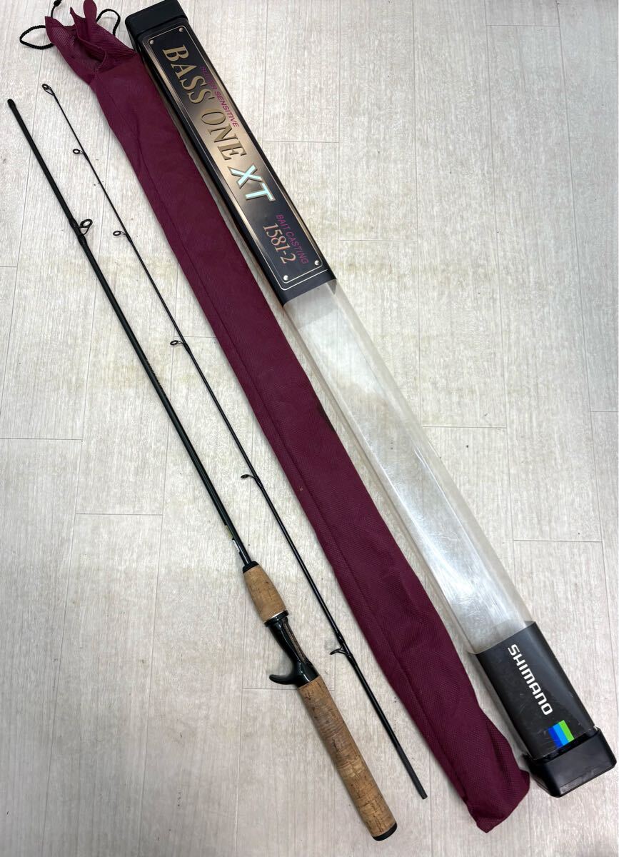 ◯SHIMANO バスロッド BASS ONE XT ベイト シマノ バスワンXT 1581-2 ケース付き◯ 1.73m 2ピース