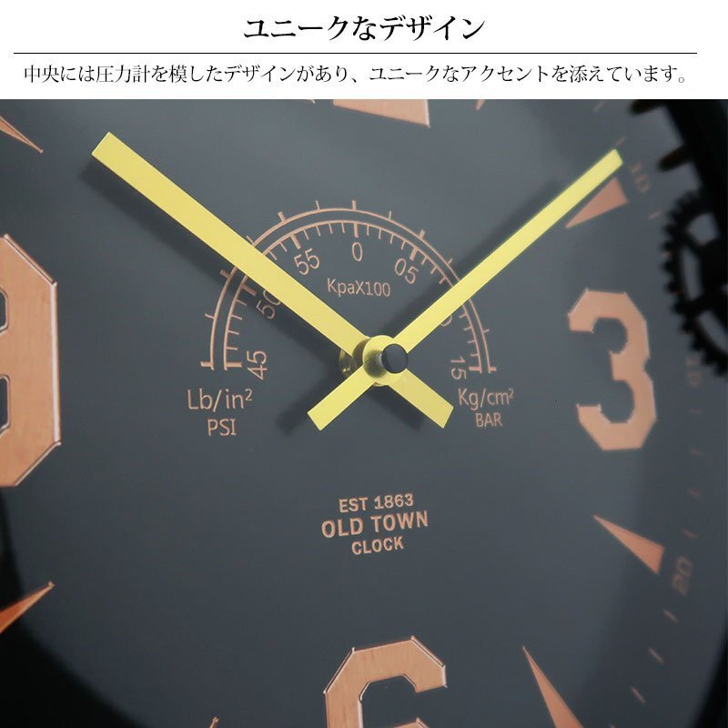 1円スタート 売り切り ウォールクロック 壁掛け時(shí)計(jì) アンティーク インダストリアル レトロ おしゃれ 店舗 おしゃれ 掛け時(shí)計(jì) BT-166