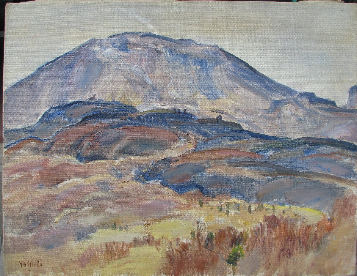 柴田善登「浅間山」6号油彩,山岳作家,浅間山好きな方へ,現場主義の味わい描写 柴田善登「浅間山」6号油彩，山岳作家，浅間山好きな方へ，