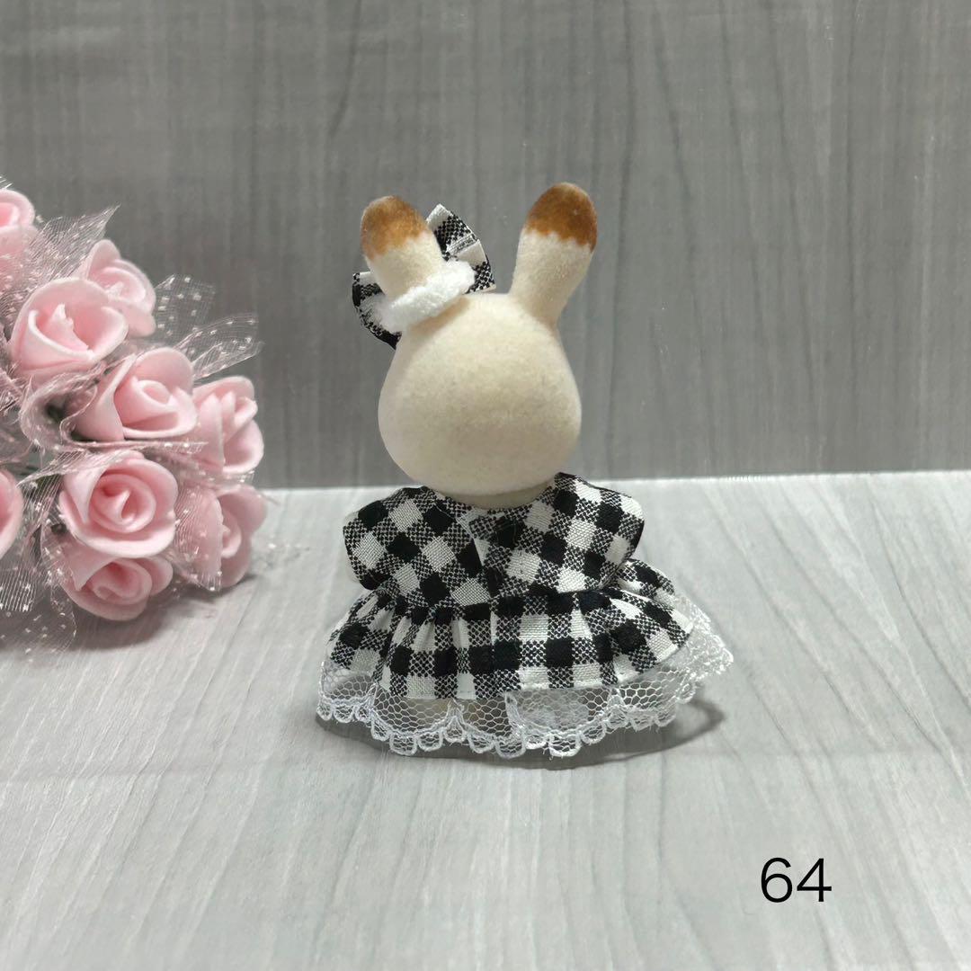 シルバニアファミリー　女の子サイズ　ハンドメイド服　著せ替え　64