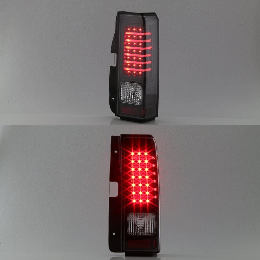【即納/激レア/ブラック】 06-09y ハマーH3 LED テール ライト ランプ サイド バック リア 黒 カスタム V2 H3 マーカー チューブ マッド