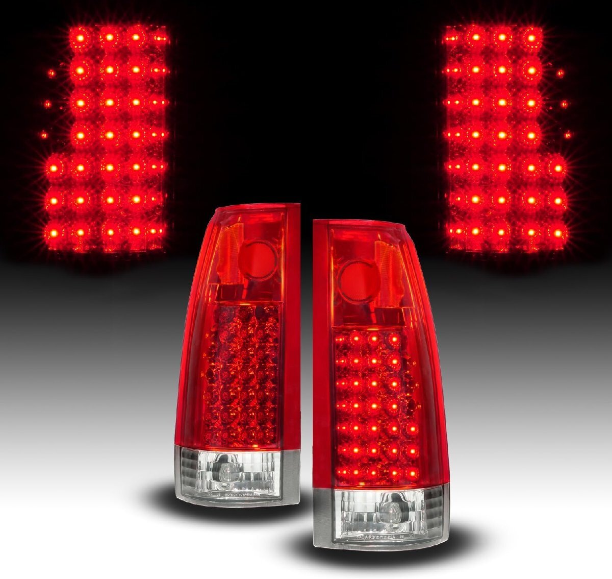 【レッド/G2】88-99y サバーバン ユーコン タホ C/K C-1500 K-1500 シエラ エスカレード ユーコンデナリ LED テール ライト C1500 K1500