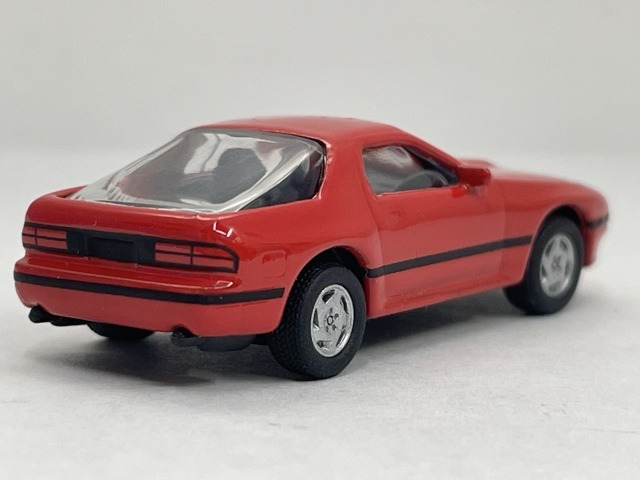 ■★サークルＫサンクス　MAZDA（マツダ） ミニカーコレクション　RX-7 (FC3S)（1/100）（レッド/KYOSHO） 