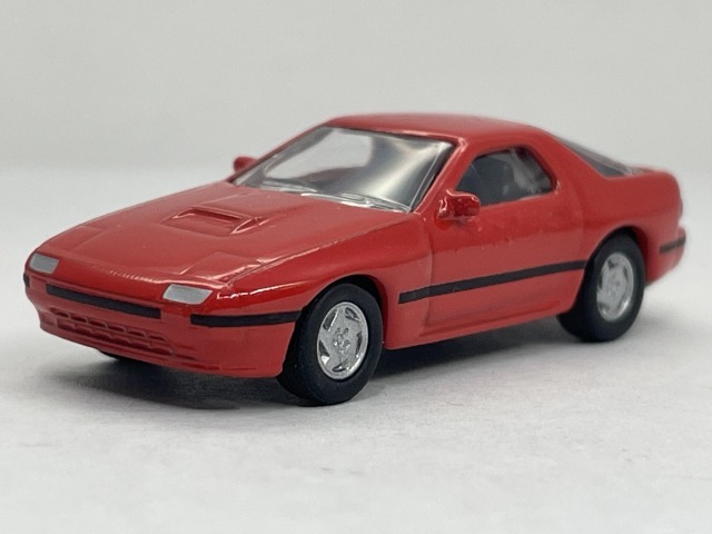 ■★サークルＫサンクス　MAZDA（マツダ） ミニカーコレクション　RX-7 (FC3S)（1/100）（レッド/KYOSHO） 