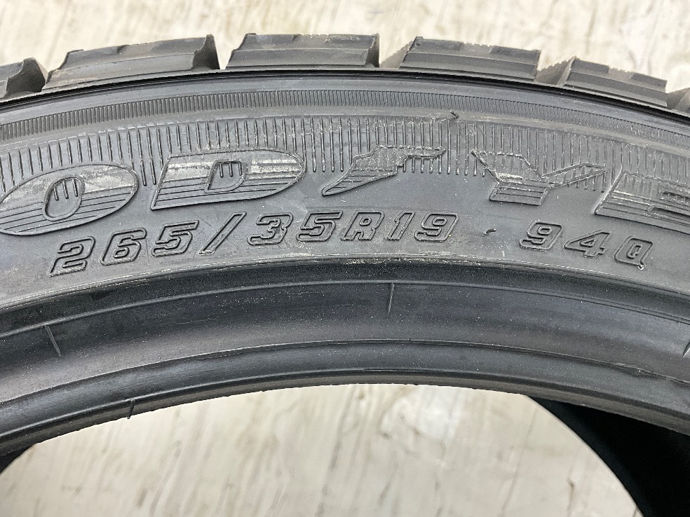 新品タイヤ 2本セット 265/35R19 94Q グッドイヤー ICE NAVI ZEAII 冬 スタッドレス 265/35/19 AMG GT/M2/M3 b11973_画像5