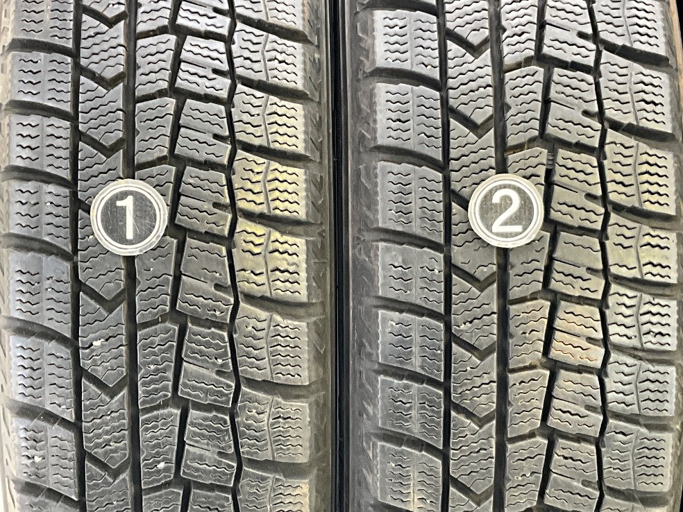  б/у шина 4 шт. комплект 155/65R14 75Q Dunlop WINTERMAXX WM02 зима зимний 155/65/14 N BOX/ Alto b12006