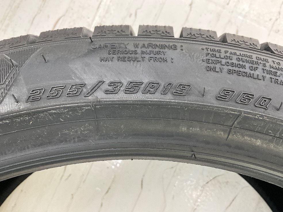 新品タイヤ 処分特価 2本セット 255/35R19 96Q グッドイヤー ICENAVI8 冬 スタッドレス 255/35/19 GTクラス/Eクラス b11930_画像5