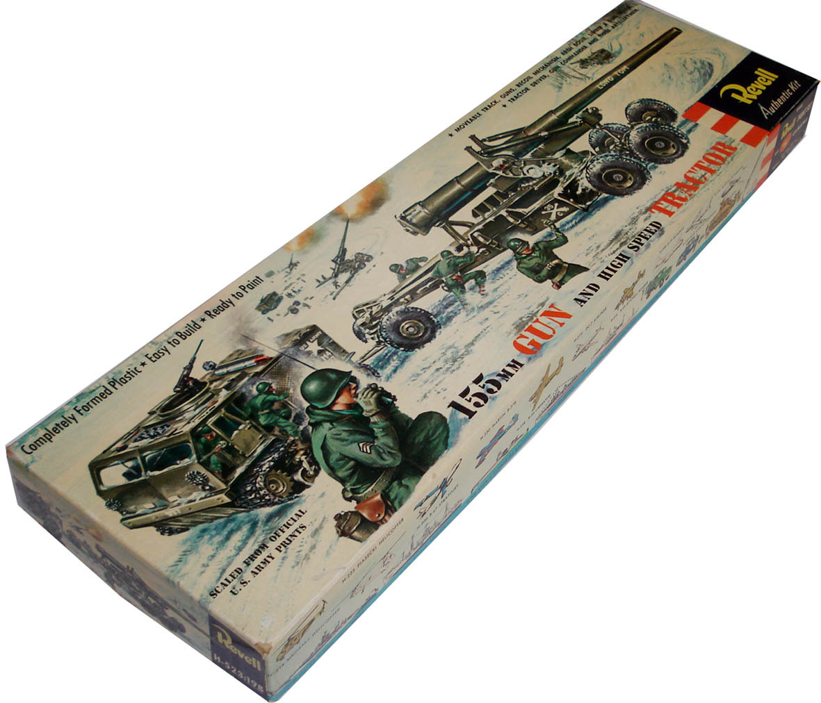 0 REVELL Revell |155mm gun and высокая скорость трактор (1/40) оригинал 