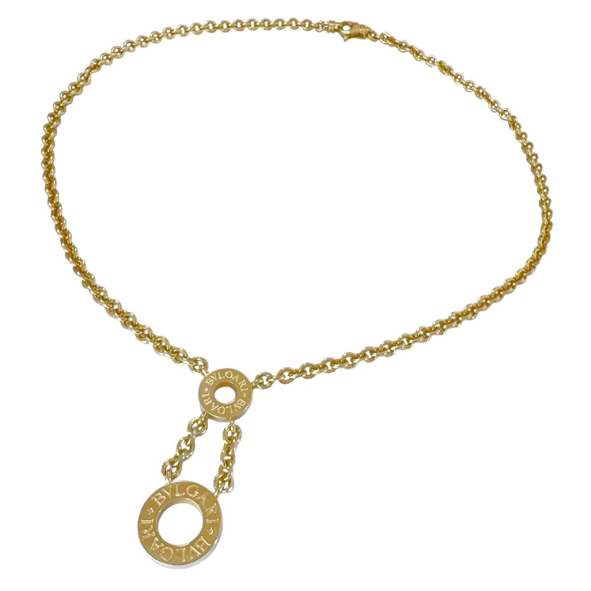 BVLGARI　ブルガリ　ネックレス　750　K18　YG　ブルガリブルガリ　チェーン　イエローゴールド　希少　レア_画像1
