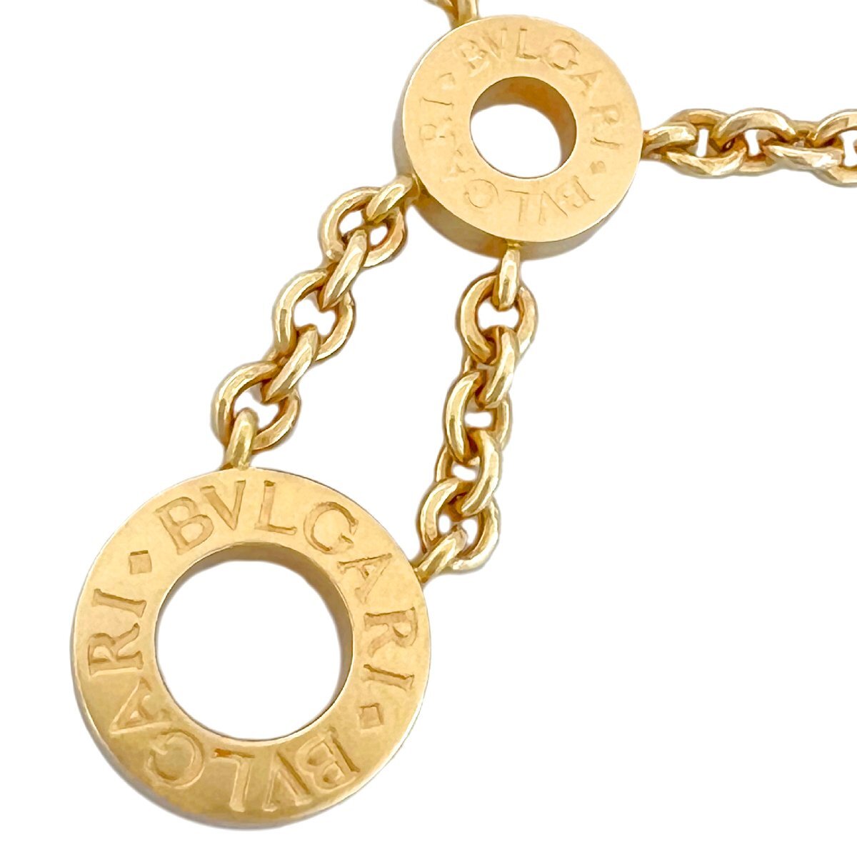 BVLGARI　ブルガリ　ネックレス　750　K18　YG　ブルガリブルガリ　チェーン　イエローゴールド　希少　レア_画像6