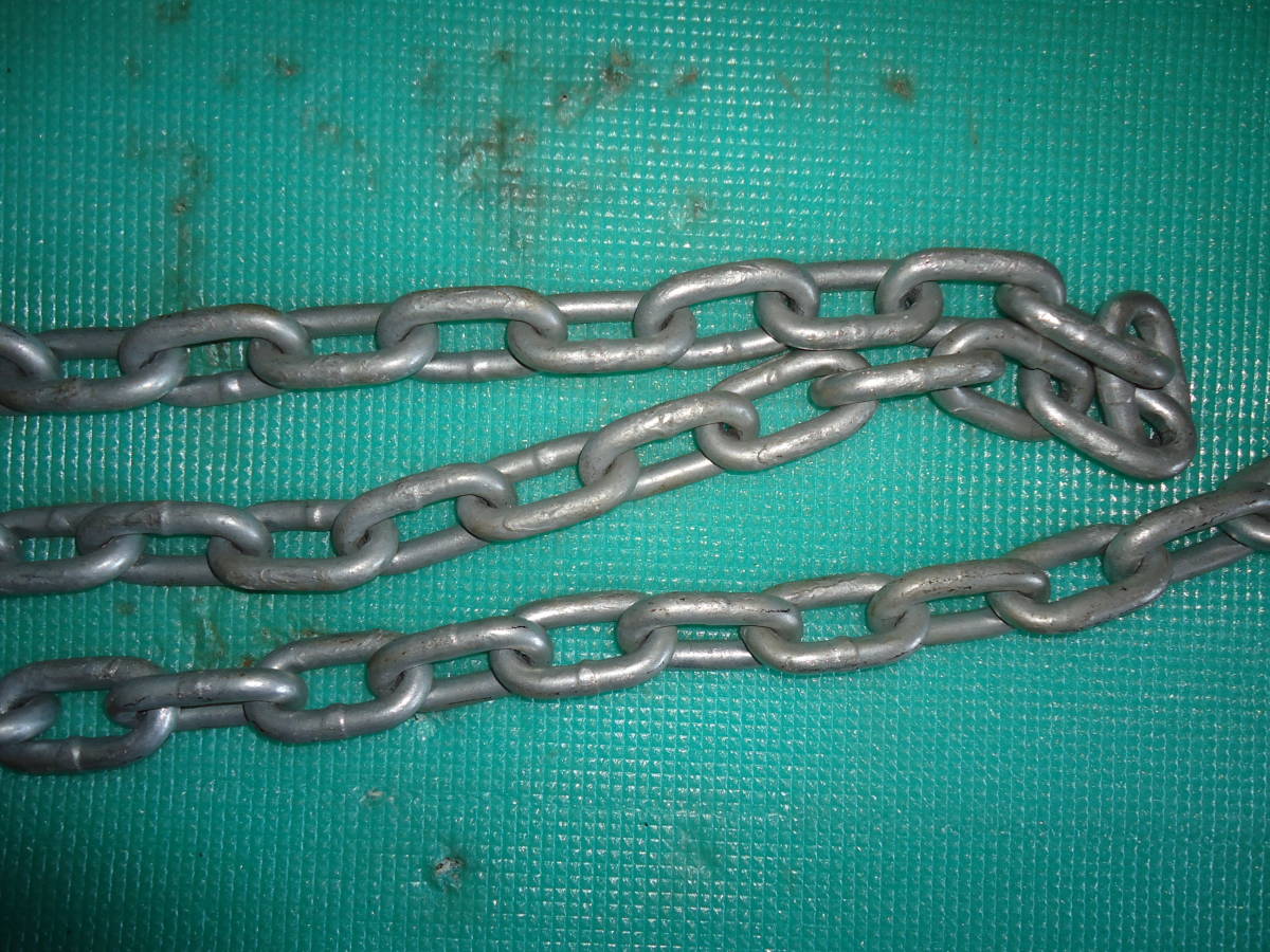 ロングリンクチェーン 11Φ ドブメッキ 5m シャックル付き  送料無料_画像3