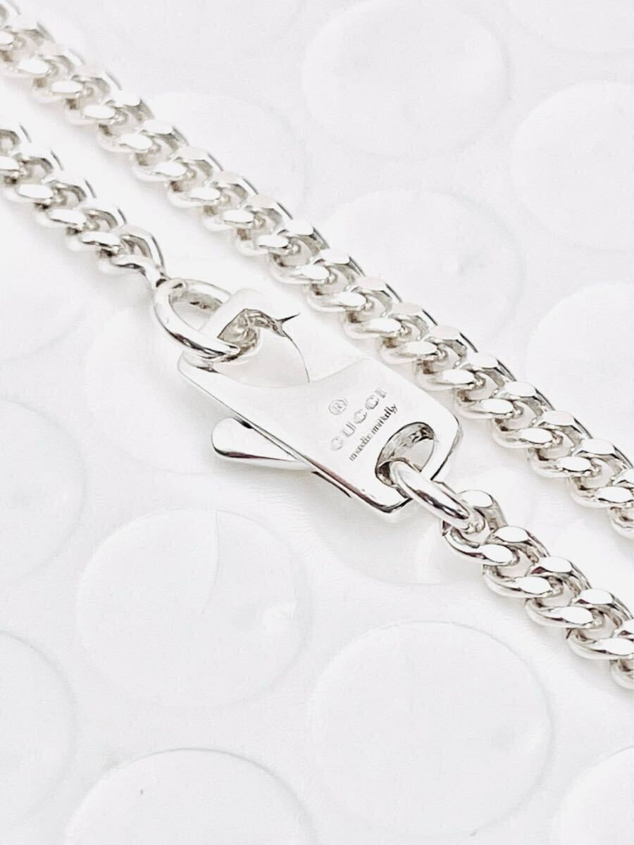 [ очень красивый товар * бесплатная доставка ]GUCCI* Gucci WG Logo колье для мужчин и женщин серебряный 925 кольцо, серьги, браслет 