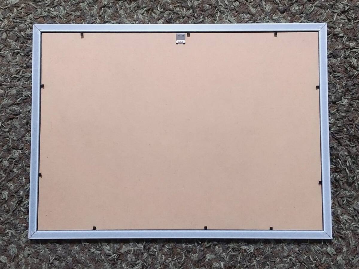 萩原英雄  パステル,水彩画  1968制作  直筆サイン入 1点もの 額装 【真作保証】 抽象木版画の巨匠  萩原 英雄_画像7