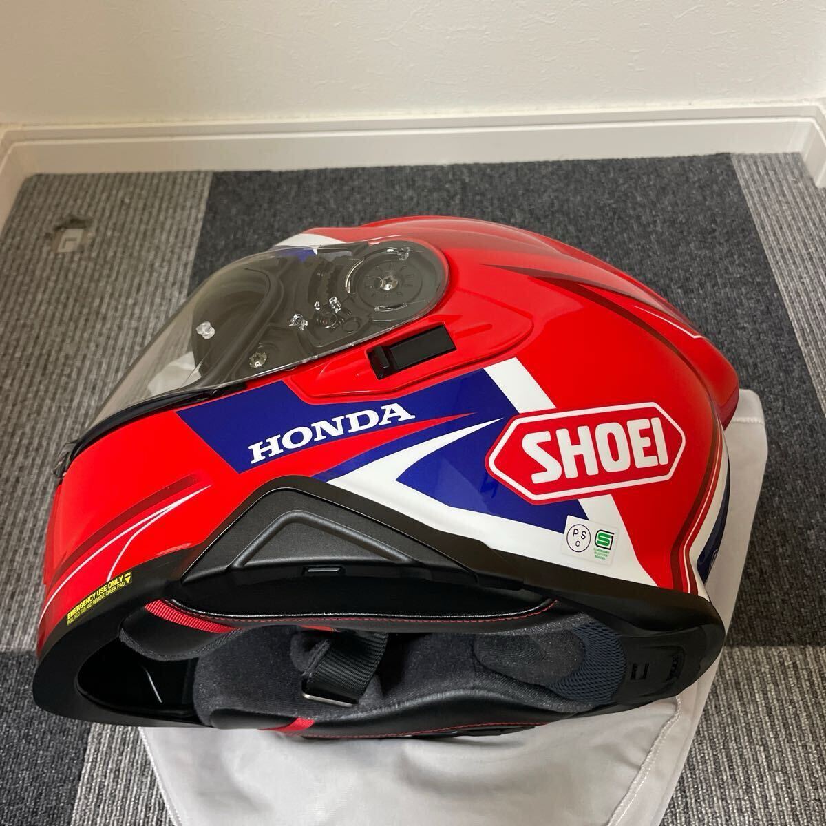 超美品 SHOEI ショウエイ GT-AirⅡ GT-Air2 ホンダ HONDA コラボ フルフェイス ヘルメット Mサイズ 57cm 2021年8月 オートバイ 2輪 (267)