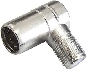 F-Factory アンテナケーブル L型変換プラグ (4K8K.BS.CS.地デジ.CATV 対応)(F型?プッシュ式) /C-110