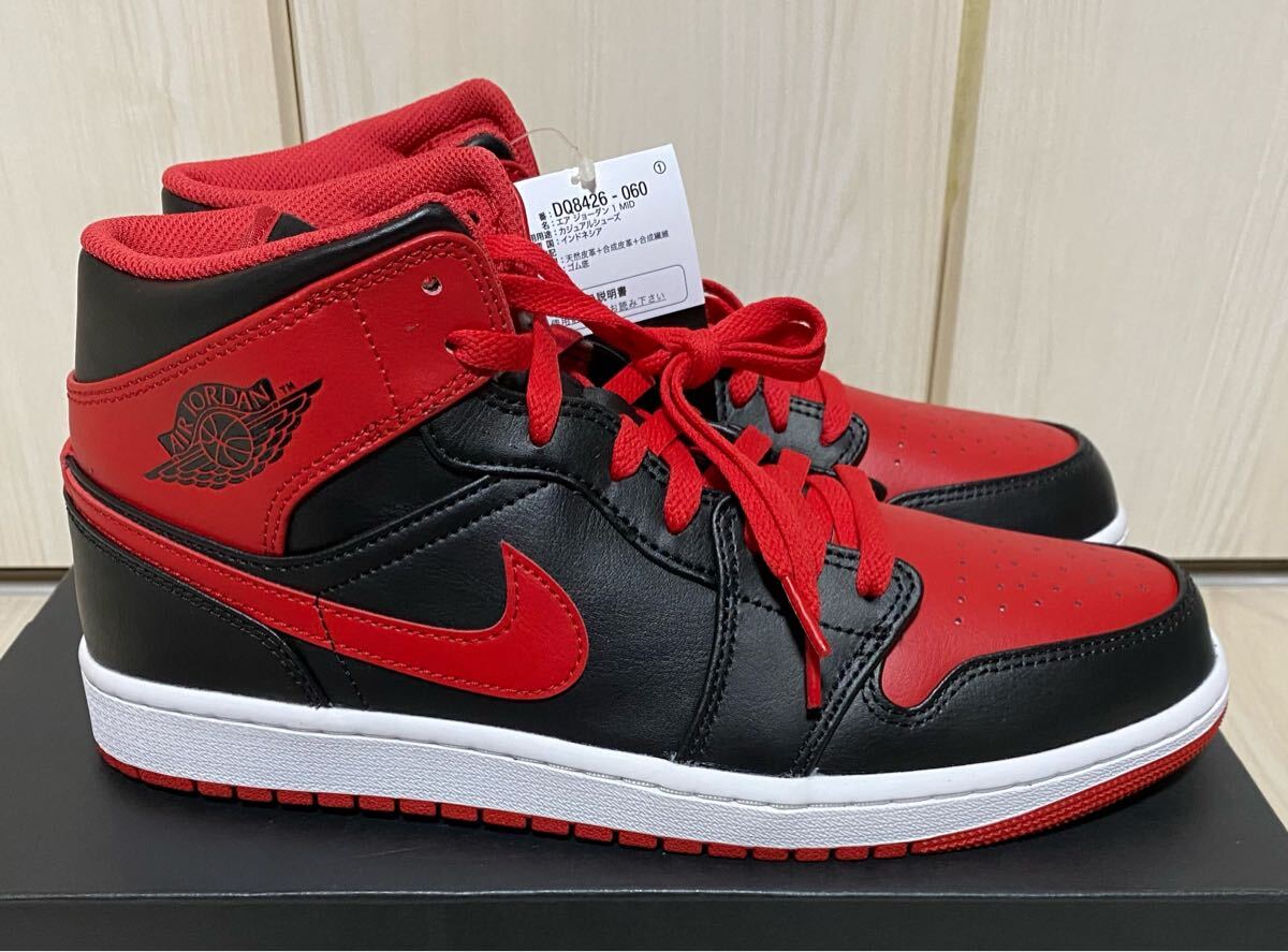 AIR JORDAN1MID Bred Toe ナイキ エアジョーダン1 ミッド OG