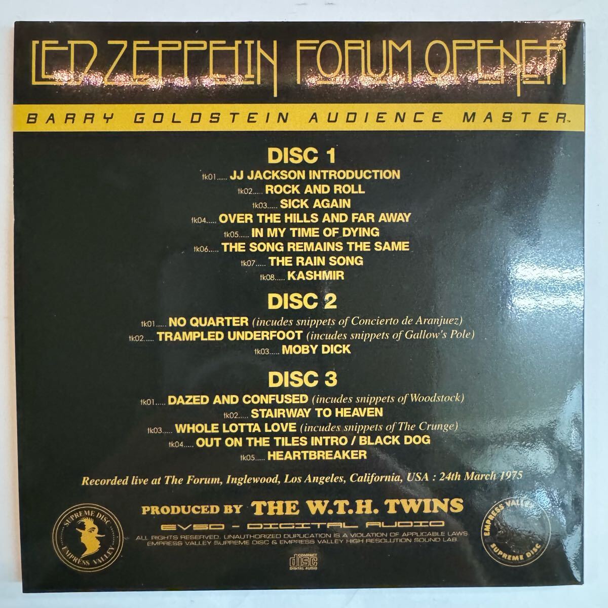 LED ZEPPELIN / FORUM OPENER SPECIAL BOX「狂宴の幕開け」(12CD