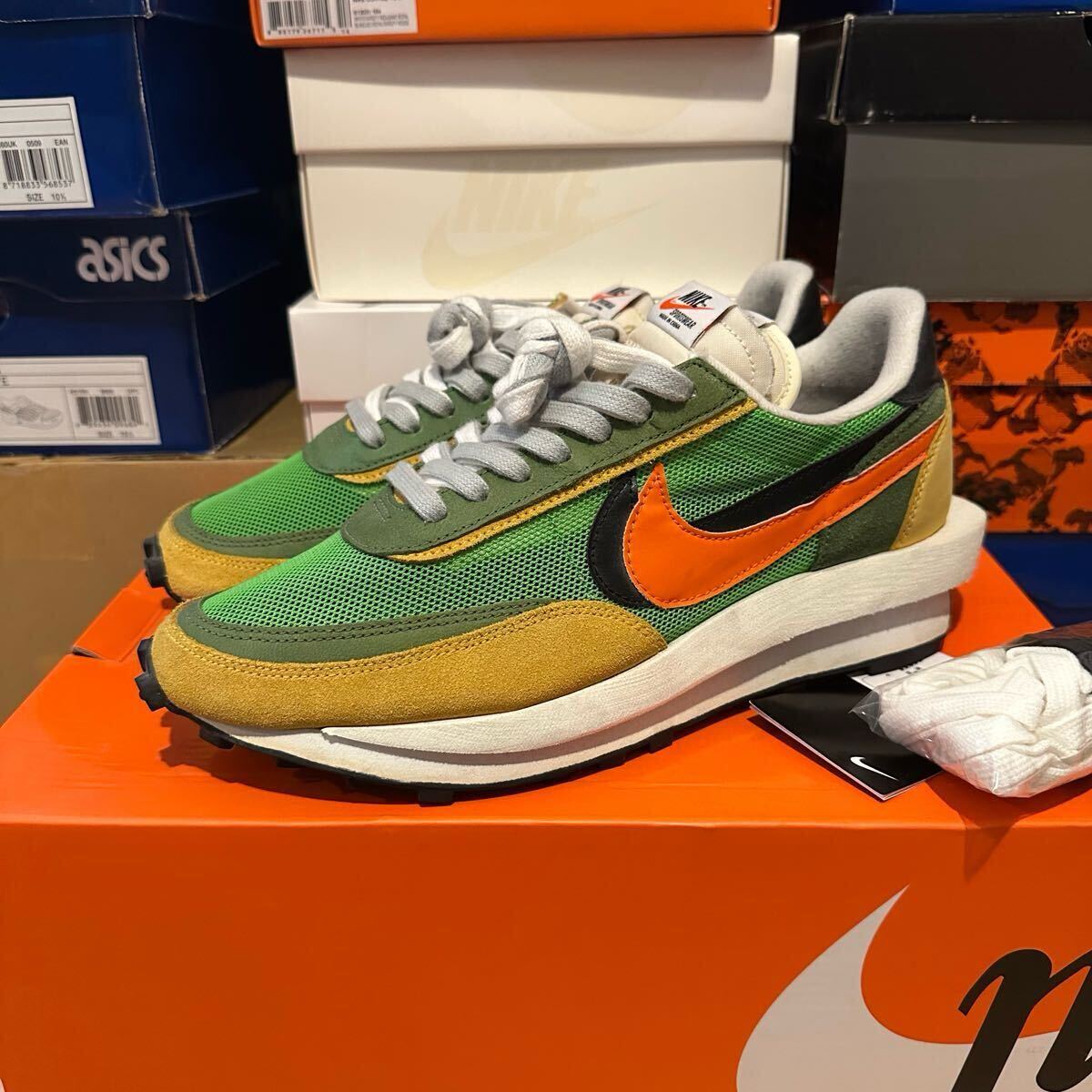 SACAI × LDV WAFFLE "GREEN" BV0073-300 (グリーンガスト/ブラック/バーシティメイズ/セーフティオレンジ)