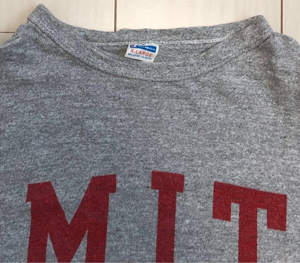 80's CHAMPIONトリコタグ 染込みマサチューセッツ工科大學(xué) Tシャツ！極上品！売り切り！/チャンピオン/PRINCETON/US NAVY/US ARMY