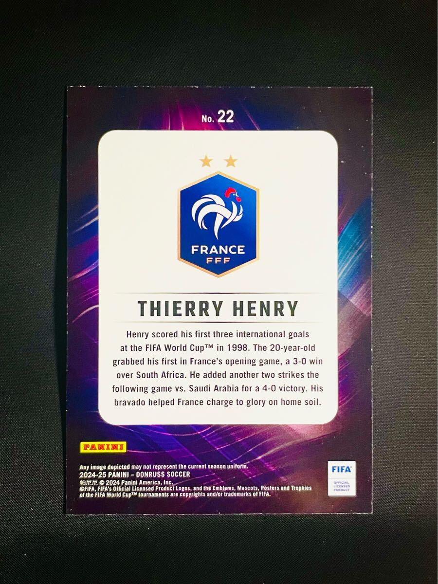 ティエリ?アンリ Thierry Henry Night Moves SSP Case Hit France Arsenal 2024-25 Panini Donruss Soccer