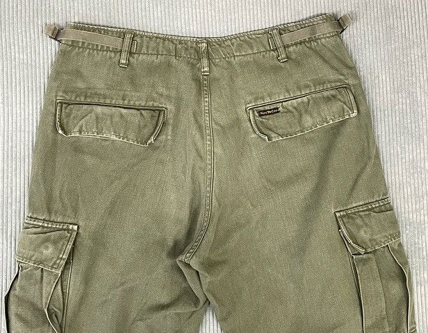 TOYS McCoy トイズマッコイ H.OKAMOTO TROUSERS CARGO COMBAT 1206-160-3036 ヘリンボーン カーゴパンツ W32 [ta-1395]